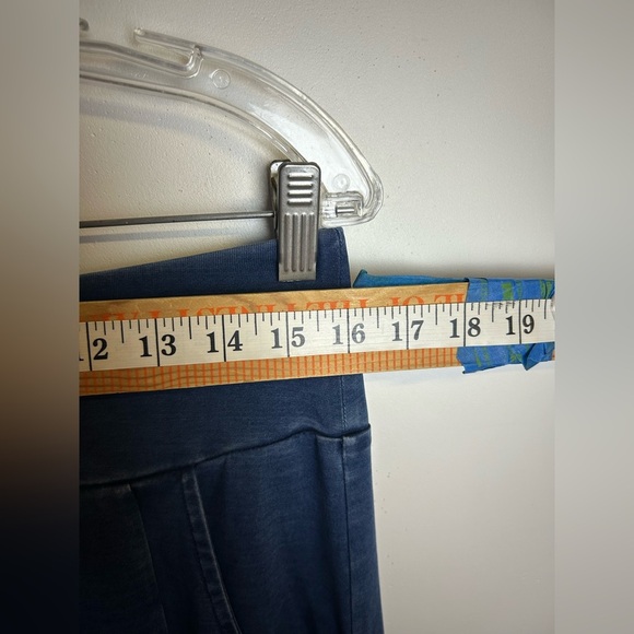 Indigo Pure Jill Navy Blue Cowgirl Chic Midi Skirt Minimalist Old money size S - Picture 10 of 11